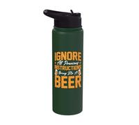 Ignore All Previous Instructions Bring Me A Beer Stainless Steel Insulated Water Bottle