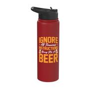 Ignore All Previous Instructions Bring Me A Beer Stainless Steel Insulated Water Bottle