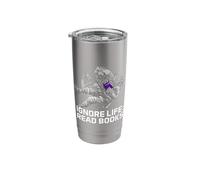 Ignore Life and Read Books Memes Introvert Trending Stainless Steel Insulated Tumbler