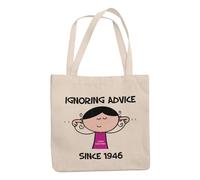 Ignoring Advice Since 1946 80th Birthday Gift Bag for Ladies, 42x38cm