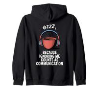 Ignoring Me Counts As Communication - Witty Father Zip Hoodie