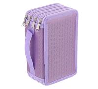 IGNPION 72 Slots Inserting Drawing Pencil Case Large Capacity Multi-Layer Pencils Case Holder Portable Colouring Pencils Organiser Bag(Pencils NOT Included)