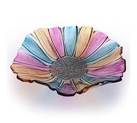 IGNPION Glass Fruit Holder Bowl Creative Fruit Bowls Kitchen Fruits Dish Bowl-Decorative Fruits Serving Plate Table Countertop Display Holder Basket for Candy,Fruit,