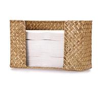 IGNPION Multifold Paper Hand Towels Dispenser, Seagrass Guest Towel Napkin Holder, Flat Fold Paper Basket for C-fold, Z-fold, Trifold, Bathroom Napkin Holder for Toilet Kitchen Counter(Caramels)