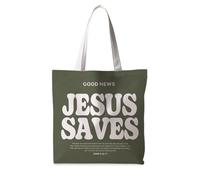 ignytiger Christian Bible Tote Bags for Men Women, Jesus Gifts Bible Verse Tote Bag, Religious Gifts for Women Men, Good News Totes Bag Christian Reusable Grocery Shopping Bags