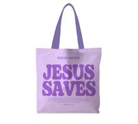 ignytiger Christian Bible Tote Bags for Women, Jesus Gifts Bible Verse Purple Tote Bag, Religious Gifts for Women, Good News Totes Bag Christian Reusable Grocery Shopping Bags