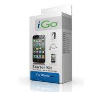 iGo Kit for Apple iPhone 4 / 3 USB Car Charger Sync Cable Screen Protector