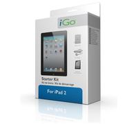iGo Starter Kit iPad TPU Case, Screen protector, Car Charger - Apple Cert Color