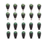 igo3D 20PCS DC005 Connector (10 x Male and 10 x Femal) 5.5 x 2.1mm 12V 24V Power Jack Plug Socket Adapter For CCTV Camera