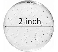 IGOGO 2 Inch Glitter Epoxy Dome Stickers - 50 PCS Round Self-Adhesive Resin Seals for DIY Bottle Cap Pendants, Crafts, Scrapbooks, Ornaments