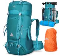 IGOLUMON 60L Hiking Backpack with Rain Cover Waterproof Large Camping Rucksack Backpacking Backpack Lightweight Trekking Walking Backpack Travel Rucksack for Outdoor Sports