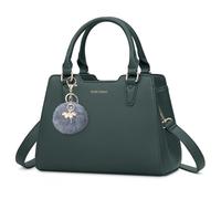 IGOLUMON Handbags for Women PU Leather Women's Top-Handle Bags Designer Handbags for Women Anti Theft Tote Bag with Pompom