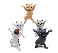 Igone Dancing Cats Pen Holder,Cat Lover Gifts,Creative the Coffin Dancers for Desk or Home Decoration Ornaments Small Item Storage Cute Working Cats 5PCS