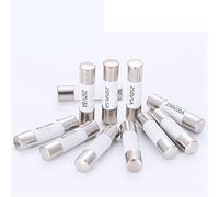 IGOQTHSQE 100PCS Ceramic Fuse Tube 5 * 20mm 6 30mm Fast Blow Fuses 250V 0.5/1/2/3/4/5/6/8/10/15/20/25/30A Protection Electrical Circuits(6x30,10A)