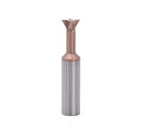 IGOQTHSQE Carbide Dovetail Milling Cutter 45 60 75 Degree CNC Tool 3-20mm Tungsten Steel Machining Slotting Cutting Metalworking End Mill(60 degree,COATED-5MM)