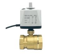 IGOQTHSQE DN15 DN20 DN25 DN50 Normally Closed/Open Electric Ball Valve With Manual Switch 2 Way Brass Motorized 8N.M Big(NORMALLY OPEN-110VAC,DN32)
