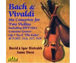 IGOR & DAVID OISTRAKH. ISAAC STERN: J S BACH & VIVALDI: DOUBLE - CD BRAND NEW