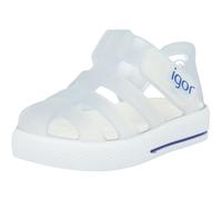 Igor Star Transparent White Sandals Washable Beach Shoes Kids Comfort Insole
