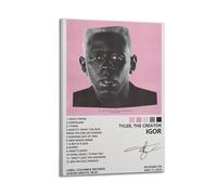 IGOR Tyler,the Creator IGOR AlbumAlbum Cover Aesthetic Limited Edition Poster Signature Rap Singer Music Poster Dormitory Decoration Bedroom Poster Printing Canvas Wall Art RoomFrame-style-2212x18inch