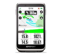 iGPSPORT BiNavi Bike Computer, Map Navigation Touch Screen Music Control Climb Tips, Wireless GPS Cycling Computer, Silver