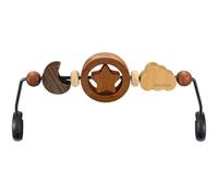 iGRATENS Baby Bouncer Toy Bar, Attachment Bar for Bouncer Seat, Baby Sensory Toy, Rotatable, Easy to Attach and Remove, Eco-Friendly Materials, Natural Wood