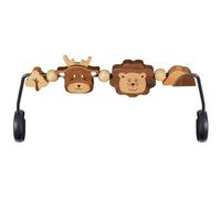 iGRATENS Baby Bouncer Toy Bar, Pram Toys for Baby Bouncer Soft & Bliss, Easy to Attach and Remove, 360°Rotating Natural Wooden Toys, Three-dimensional, Exciting Design for Curious Babies