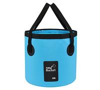 iGreely Folding Bucket - Foldable Camping Storage Container Collapsible Bucket 12L 15L 20L Portable Lightweight Pail for Camping Traveling Hiking Fishing Boating and Gardening (Blue, 20L)