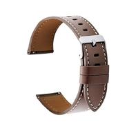 IGRIXLSD 1PC Leather Wrist Strap Compatible with 20 22mm, Quick Release Watch Band Replacement for Men and Women, Brown, 22 mm