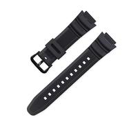 IGRIXLSD 1PC PU Watch Band, 18mm Non-Slip Adjustable Waistband Replacement Fits for AQ-S810W AE-1000 AE-1200, Black, One Size