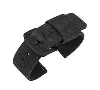 IGRIXLSD 1PC Quick Release Watch Band, Compatible with 18 20 22 24mm, Adjustable Braided Nylon Wrist Strap, for Men and Women(Black,22mm)