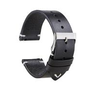 IGRIXLSD 1PC Quick Release Watch Band, Compatible with 18 20 22mm, Waterproof Leather Wrist Strap Replacement(Black,18mm)