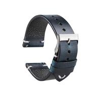 IGRIXLSD 1PC Quick Release Watch Band, Compatible with 18 20 22mm, Waterproof Leather Wrist Strap Replacement(Blue,20mm)
