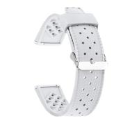 IGRIXLSD 1PC Quick Release Watch Band Compatible with 20 22mm, TPU Breathable Wrist Strap Replacement for Men and Women, White, 20mm