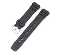 IGRIXLSD 1PC Watch Band 18mm, TPU Anti Slip Adjustable Waistband Replacement Fits for AQ-S800W AE-1000 AE-1200 SGW-300H, Silver, 18mm