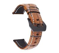 IGRIXLSD 1PC Watch Band Compatible with 20 22 24 26mm, Adjustable Leather Wrist Strap Replacement for Men and Women, Brown, 22 mm
