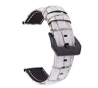 IGRIXLSD 1PC Watch Band Compatible with 20 22 24 26mm, Adjustable Leather Wrist Strap Replacement for Men and Women, Gray, 26mm