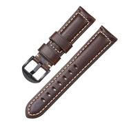 IGRIXLSD 1PC Watch Band, Compatible with 20 22 24 26mm, Vintage Leather Wrist Strap Replacement, for Men and Women(24mm)
