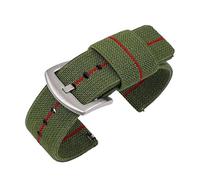 IGRIXLSD 1PC Watch Band, Dual Colors Quick Release Adjustable Nylon Wrist Strap, Compatible with 18 20 22 24mm, for Men and Women, One Color, 24mm
