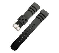 IGRIXLSD 1PC Wrist Strap Compatible with 20 22mm, Adjustable TPU Watch Band Replacement, Black, 20mm