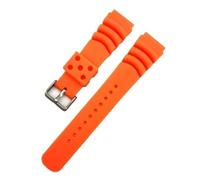 IGRIXLSD 1PC Wrist Strap Compatible with 20 22mm, Adjustable TPU Watch Band Replacement, Orange, 20mm