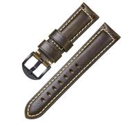 IGRIXLSD 1PC Wrist Strap Replacement, Compatible with 20 22 24 26 18mm, Vintage Top-Layer Leather Watch Band, for Men and Women(20mm)