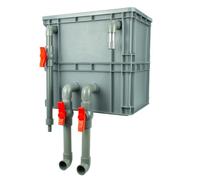 IGrobhuqk PE Aquarium Filter Box | Red Multiple Sizes: Fish Tanks, Ponds, Hatcheries(15.75x11.81x15.35in/40x30x39CM)