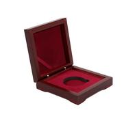 IGrobhuqk Wooden Coin Display Case