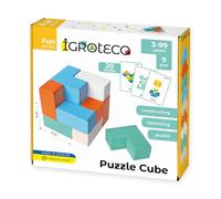 Igroteco® 3D Wooden Puzzle - Colourful Puzzle Game for Children from 3 Years - Promotes Logic, Fine Motor Skills & Concentration - Sustainable Wooden Learning Toy