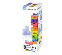 Igroteco Wooden Balance Tower - Skill Game for Teenagers & Adults from 14 Years - Promotes Concentration, Logic & Fun in Group