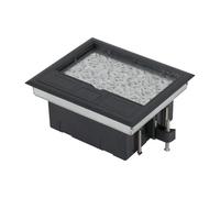 IGTOPS Floor Socket, 4/6/8 Compartments, Recessed, Ground Level, Flush-Mounted, Optional Inserts for Self-Assembly (Small)