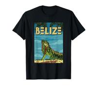 Iguana at The Tropical Beach Vintage Retro Belize Souvenir T-Shirt
