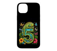 Iguana Five 5yr 5th Birthday Reptile 5 Year Old Boys Gifts Case for iPhone 14 Plus