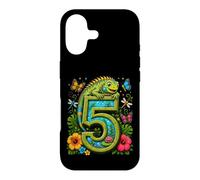 Iguana Five 5yr 5th Birthday Reptile 5 Year Old Boys Gifts Case for iPhone 17
