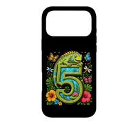 Iguana Five 5yr 5th Birthday Reptile 5 Year Old Boys Gifts Case for iPhone 17 Pro Max